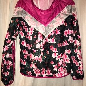 Adidas Neo floral windbreaker jacket size small